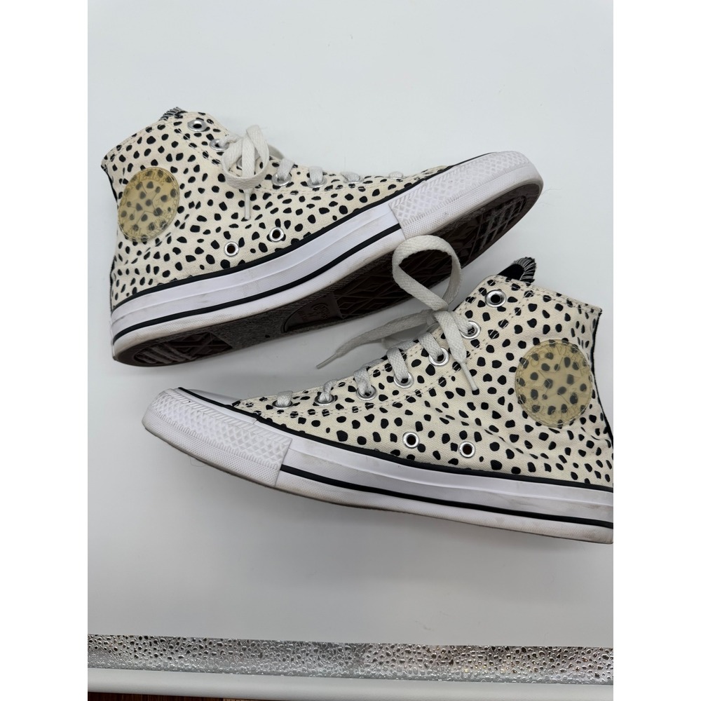 Converse Chuck Taylor All Star High Top Dalmatian Polka Dot Sneakers Womens 8 - Picture 5 of 5
